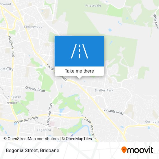 Begonia Street map