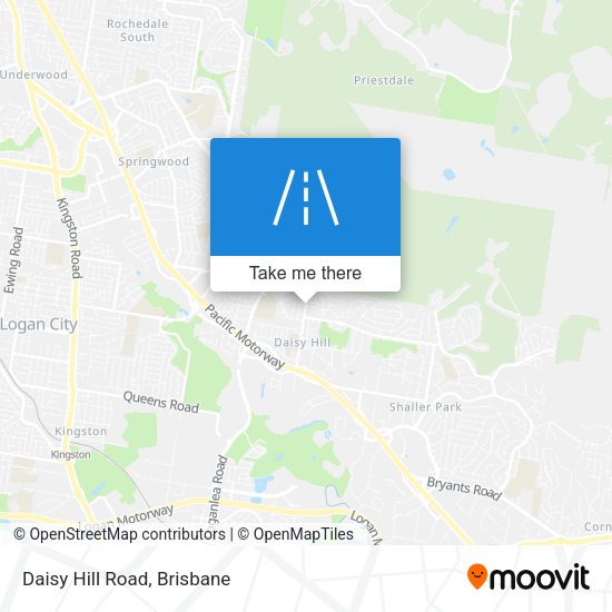 Daisy Hill Road map