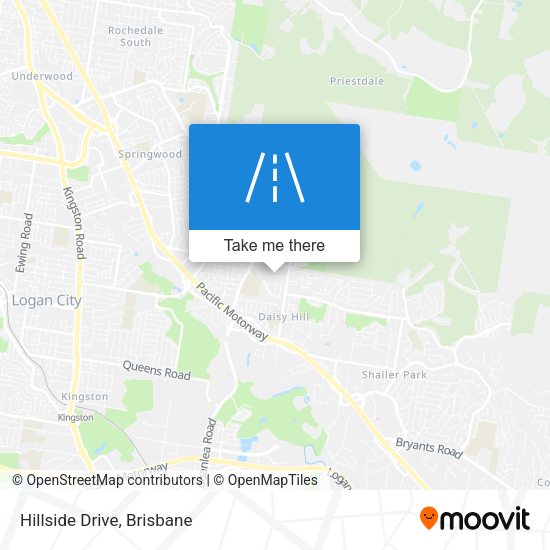 Hillside Drive map