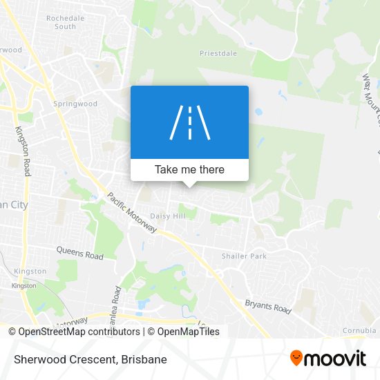 Sherwood Crescent map