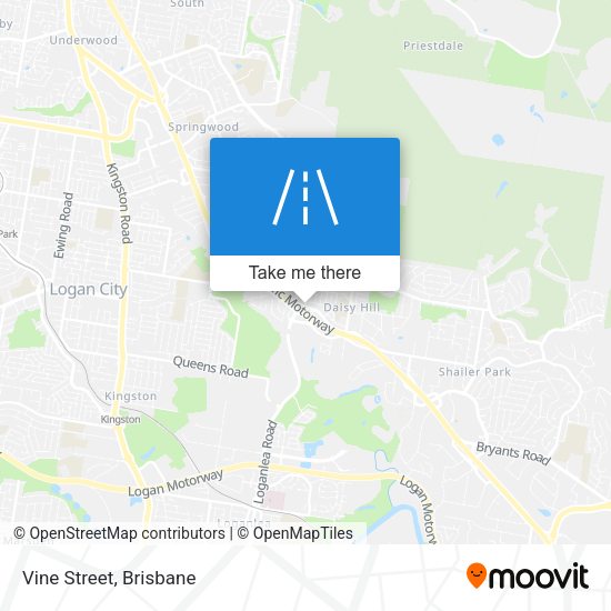 Vine Street map