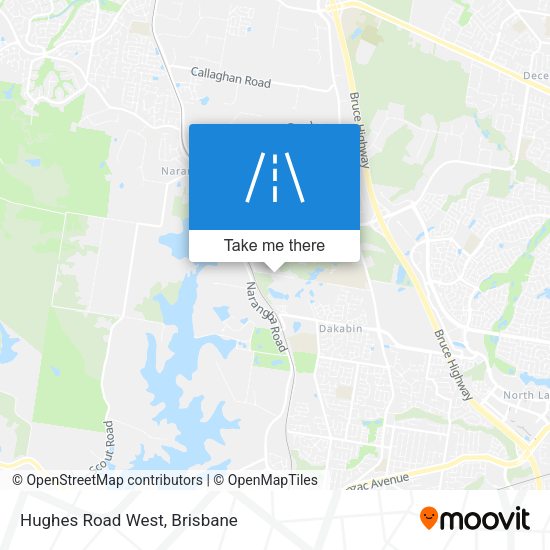Hughes Road West map