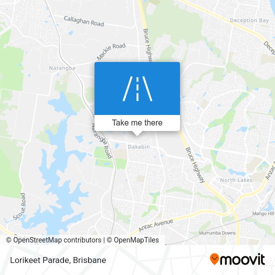 Lorikeet Parade map