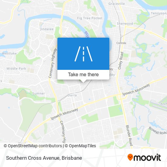 Southern Cross Avenue map