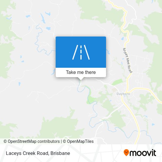 Laceys Creek Road map