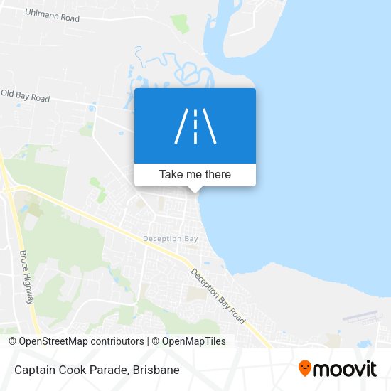 Captain Cook Parade map