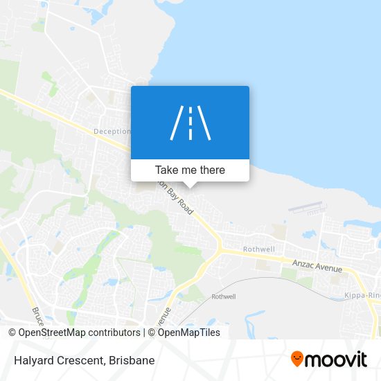 Halyard Crescent map