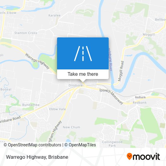 Warrego Highway map