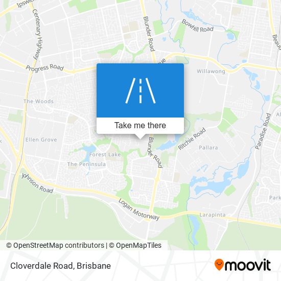 Mapa Cloverdale Road