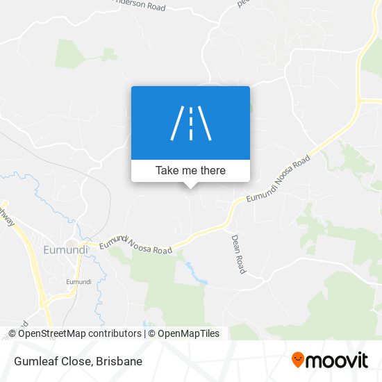 Gumleaf Close map