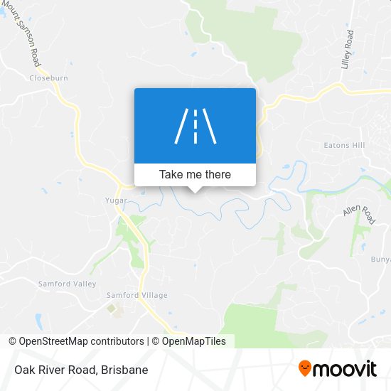 Oak River Road map