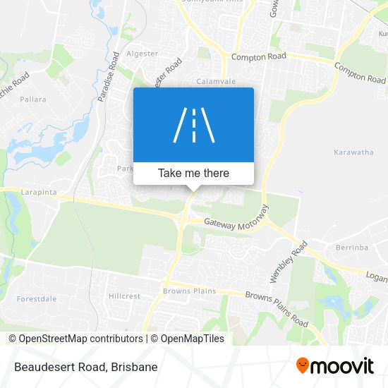 Beaudesert Road map
