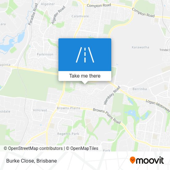 Burke Close map