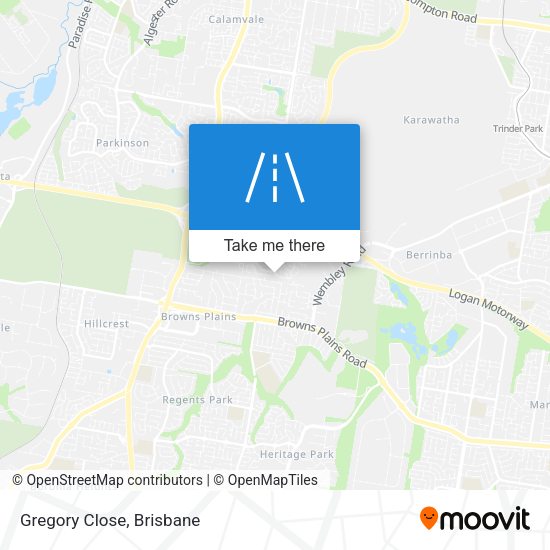 Gregory Close map