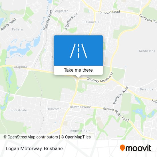 Logan Motorway map