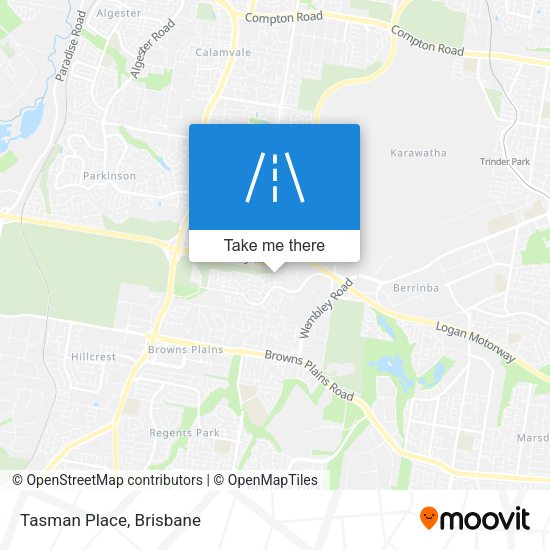 Tasman Place map