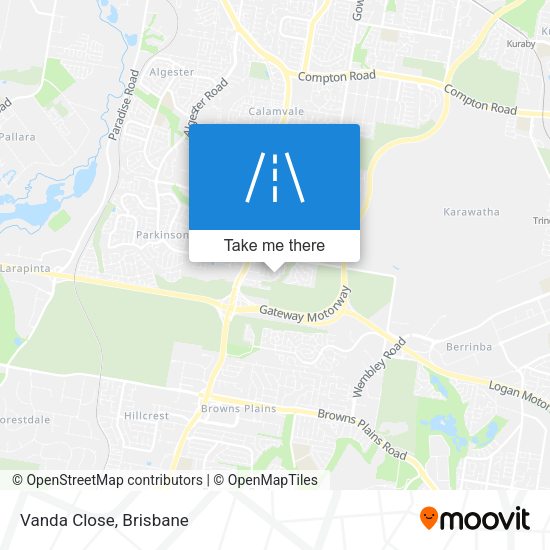 Vanda Close map