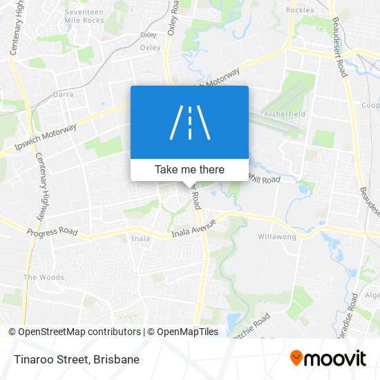 Mapa Tinaroo Street