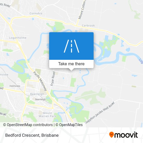 Bedford Crescent map