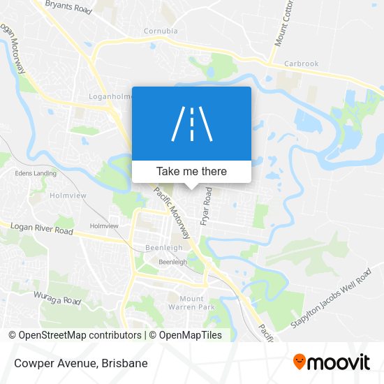 Cowper Avenue map