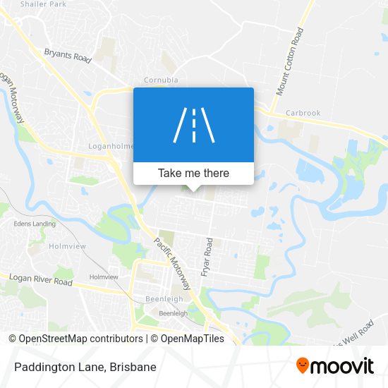 Paddington Lane map