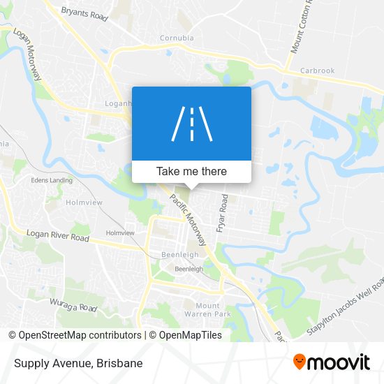 Supply Avenue map