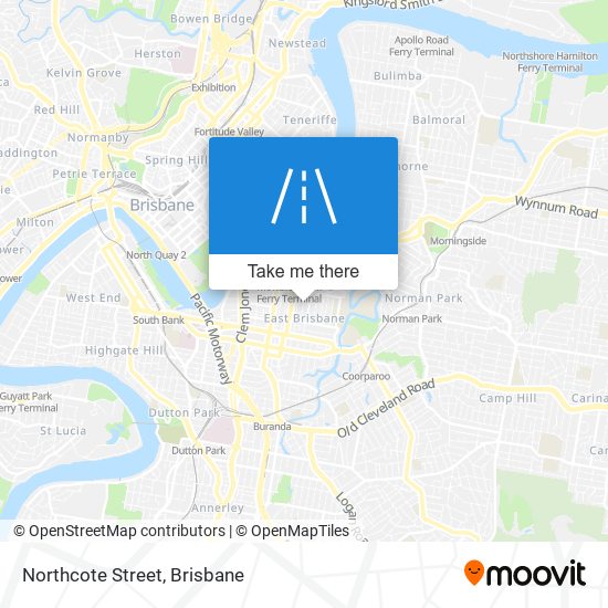 Northcote Street map