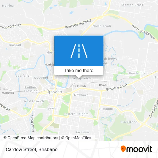 Mapa Cardew Street