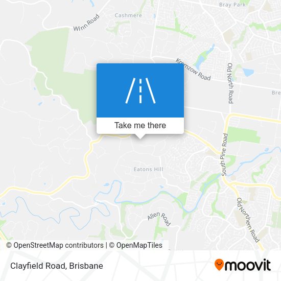 Clayfield Road map