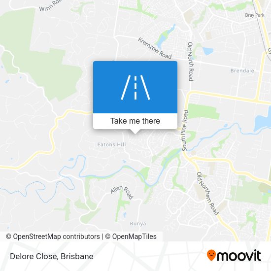 Delore Close map
