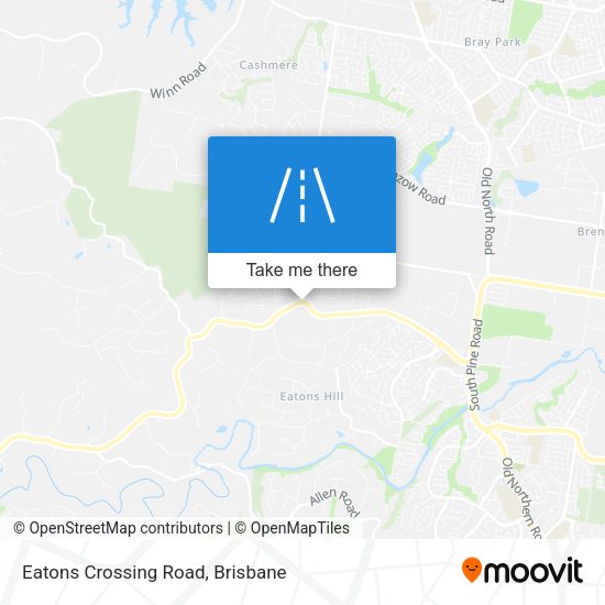 Eatons Crossing Road map