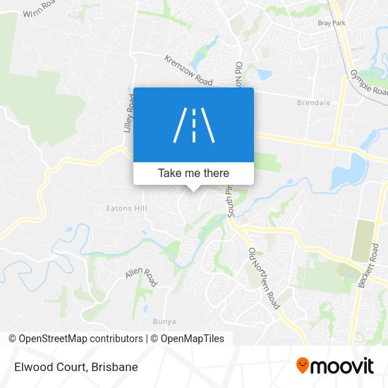 Elwood Court map