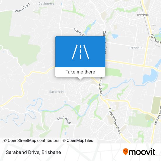 Saraband Drive map