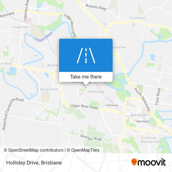 Holliday Drive map