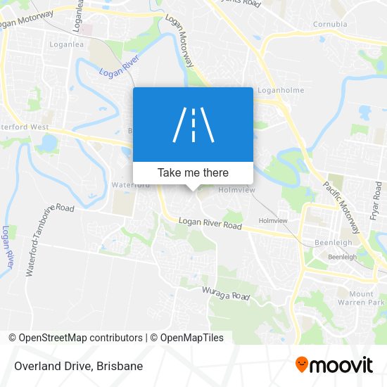 Overland Drive map