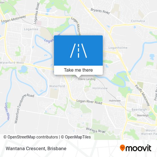 Wantana Crescent map