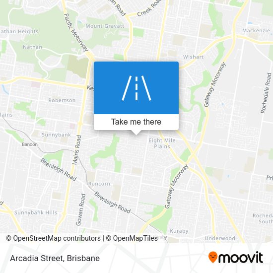Arcadia Street map