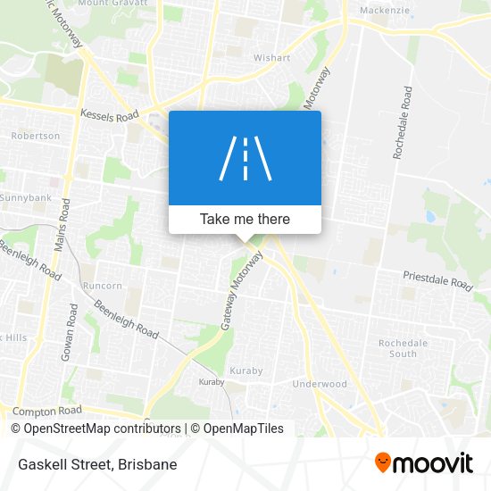 Gaskell Street map