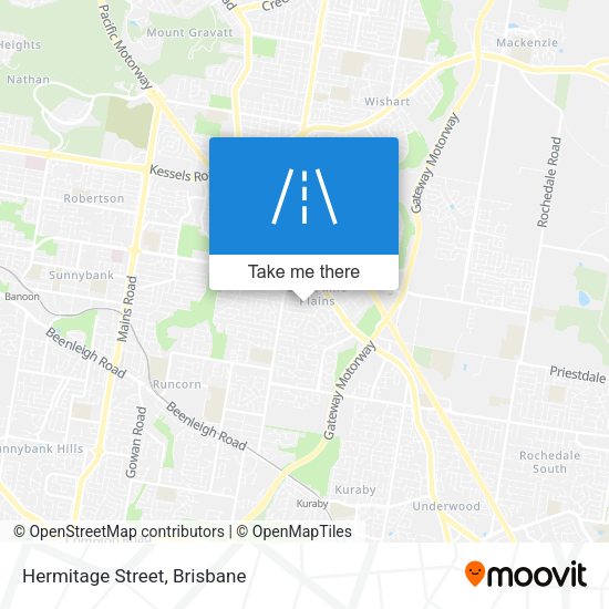 Hermitage Street map
