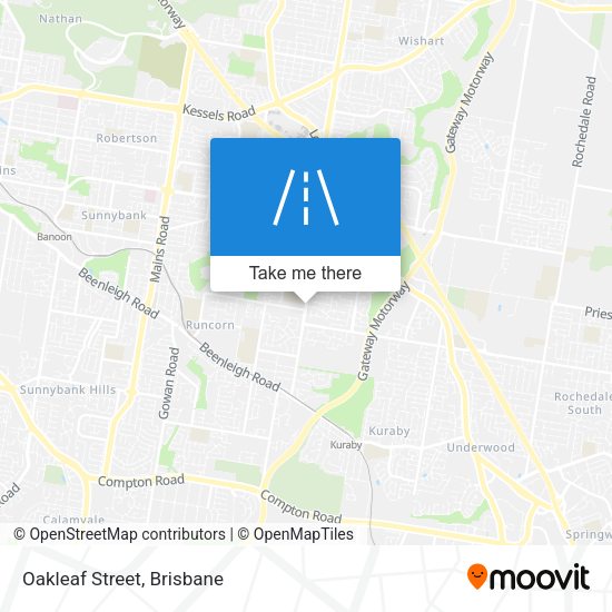 Oakleaf Street map