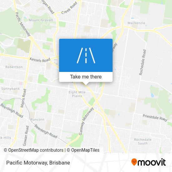 Pacific Motorway map