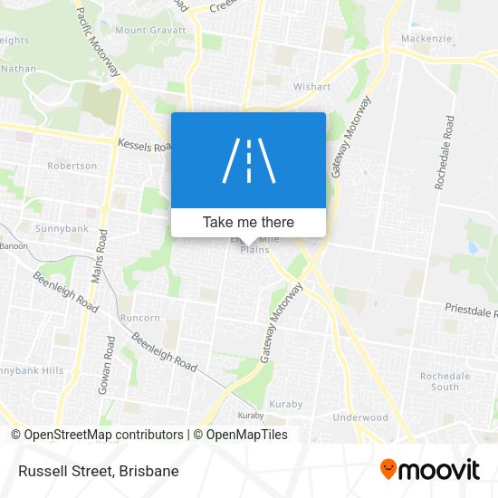 Russell Street map