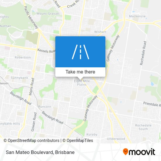 San Mateo Boulevard map