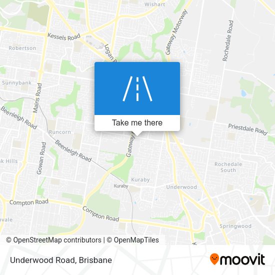 Underwood Road map