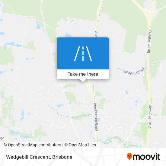 Wedgebill Crescent map