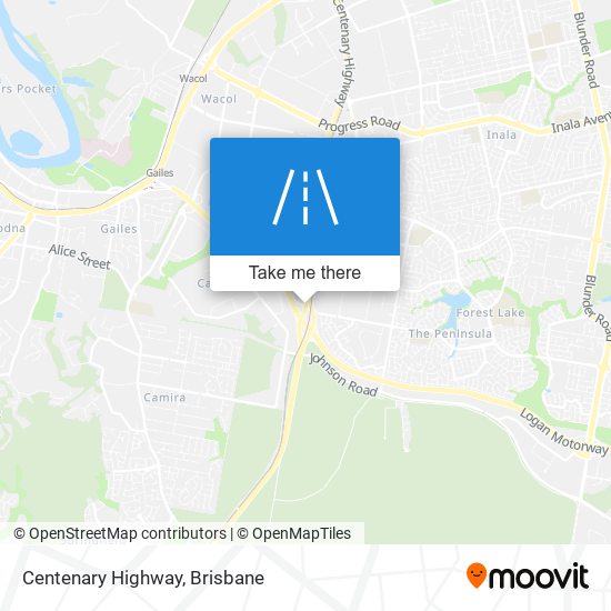 Centenary Highway map