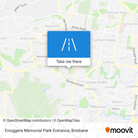 Enoggera Memorial Park Entrance map