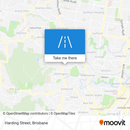 Harding Street map
