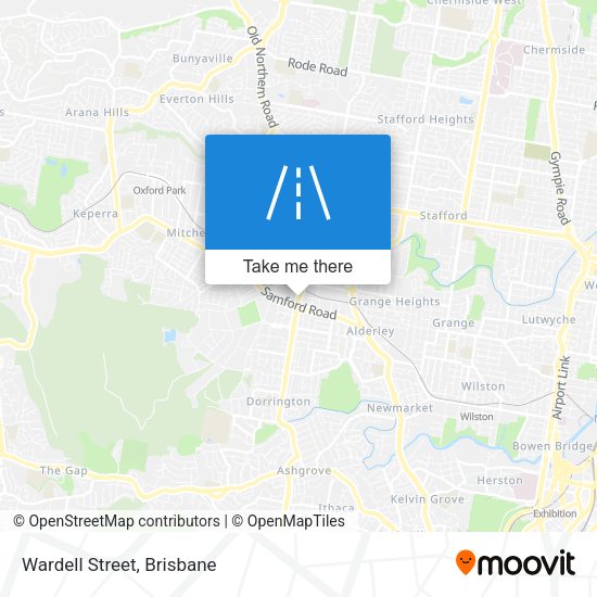 Wardell Street map