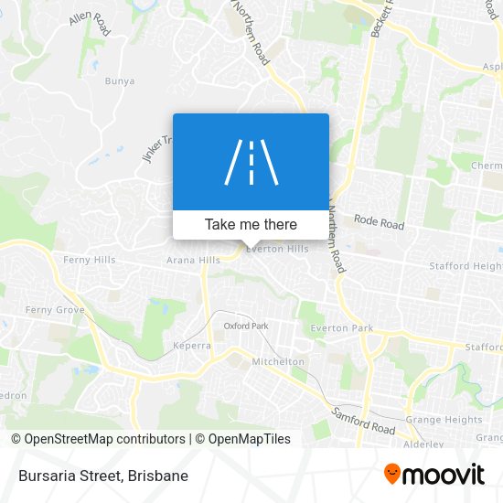 Bursaria Street map